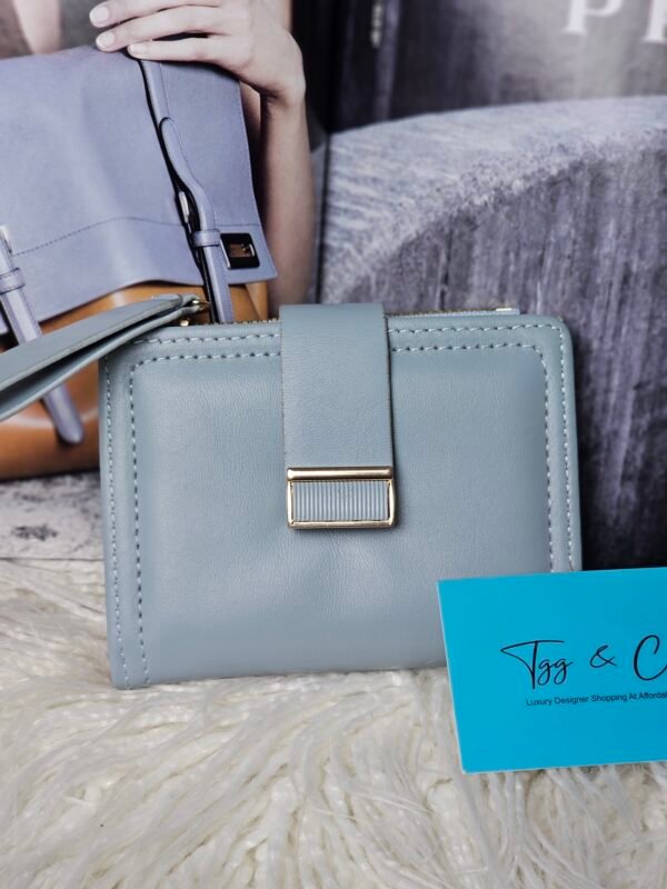 Coin Purse, Zipper Leather Card Holder, Simple With Handle Large Capacity Female Bag. - Image 6
