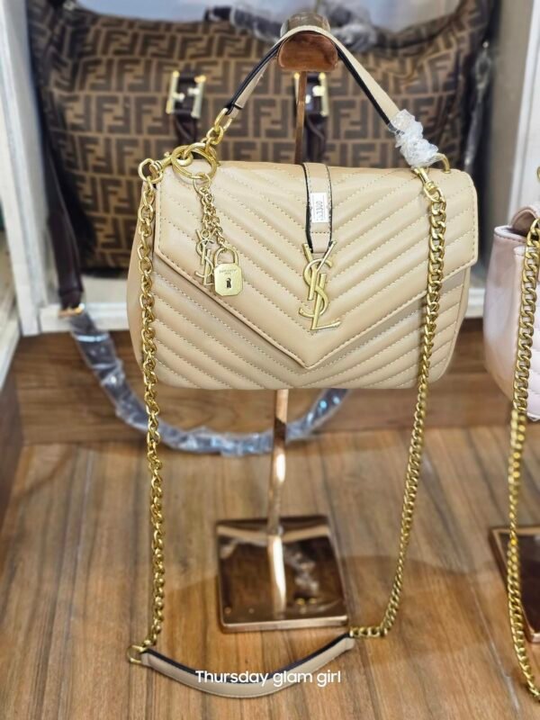 YS*L pre*mium Best Quality ladies Handle Bag with long belt.
