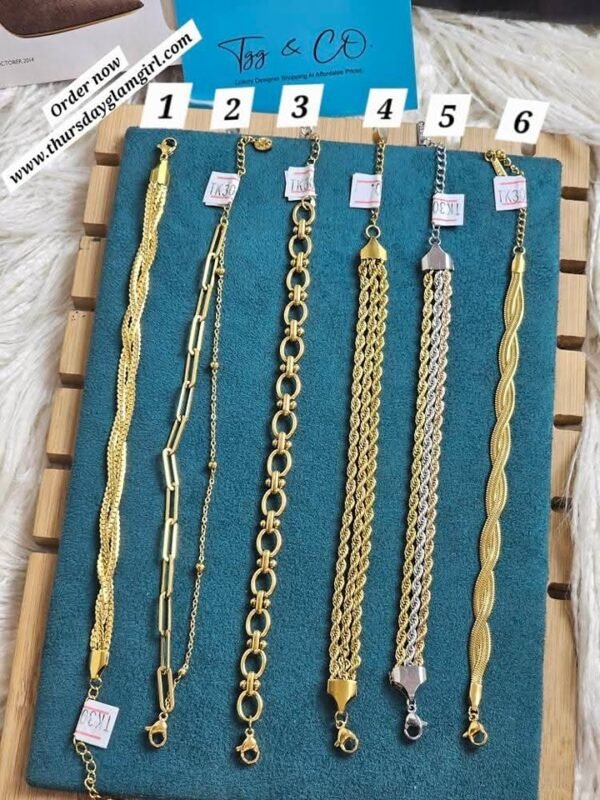 Imported colour grented chain breacelet . - Image 3
