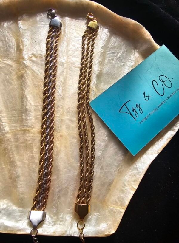 Imported colour grented chain breacelet . - Image 6