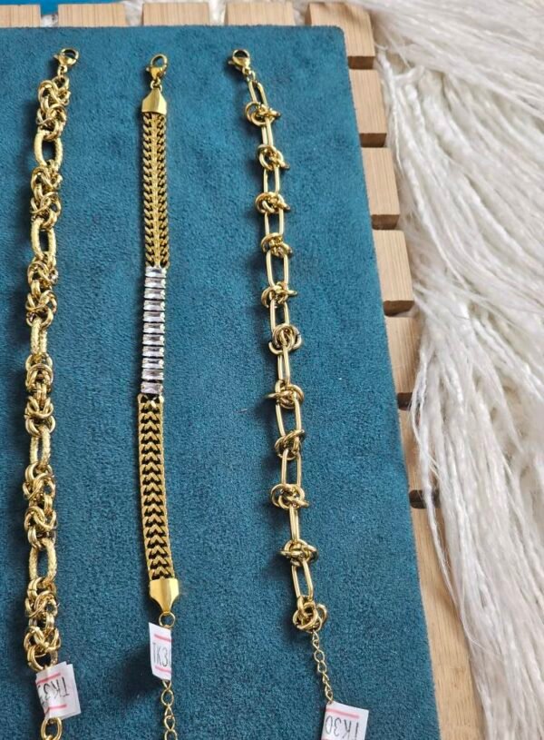 Imported colour grented chain breacelet . - Image 13
