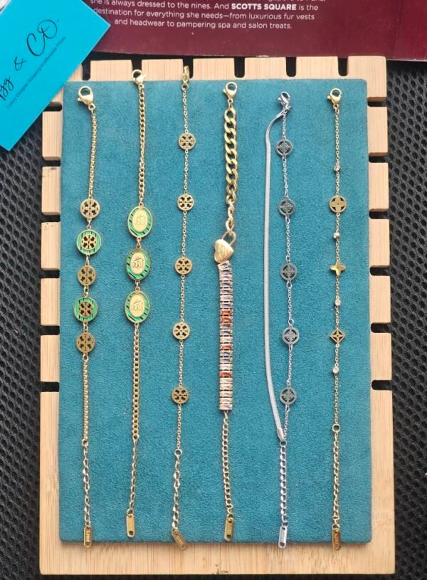 Imp*orted from Thailand colour grented chain breacelet