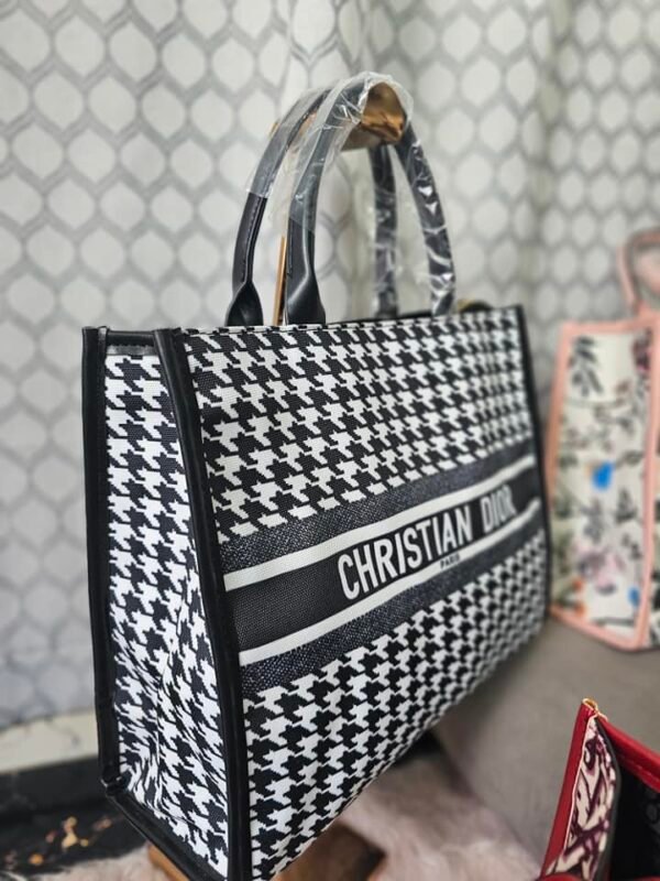 Di*or Womens Medium Di*or Book Tote Bag. - Image 4