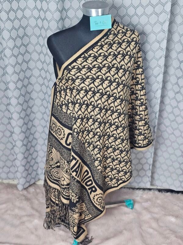 Imported designer Winter woolen thick shawl - Image 4