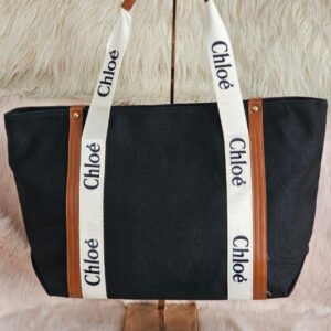 Imp*orted handbag Ch*lo*é Medium&learg size Tote Bag Handbag White/Brown.