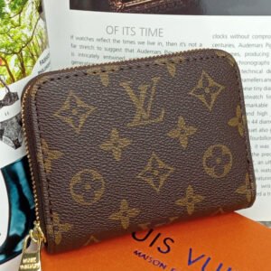 Brown branded imported purse zipper Wallet Women unisex card holder perfect for gift with box wallet